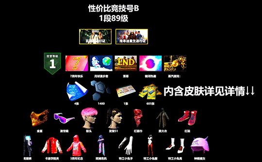 性价比竞技号B 带初始(库存皮肤详见下图)