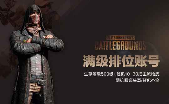 PUBG随机皮肤排位号(生存等级500/无初始邮箱)